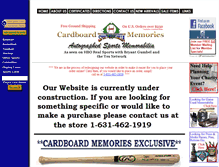 Tablet Screenshot of cardboardmemories.com